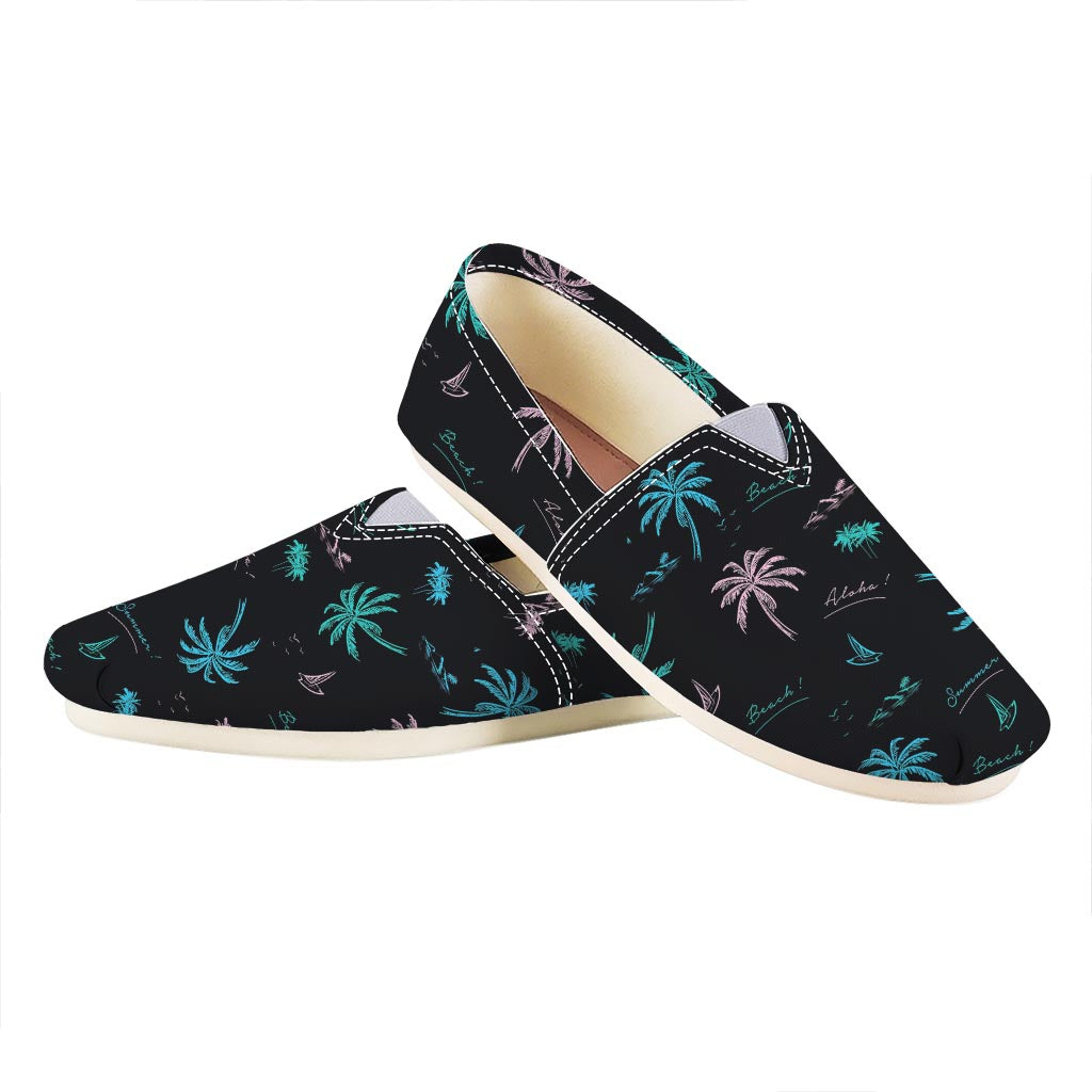 Palm Tree Summer Beach Pattern Print Casual Shoes