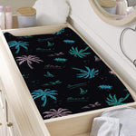 Palm Tree Summer Beach Pattern Print Changing Pad Cover