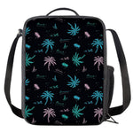 Palm Tree Summer Beach Pattern Print Crossbody Lunch Bag