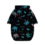 Palm Tree Summer Beach Pattern Print Dog Zip Up Hoodie