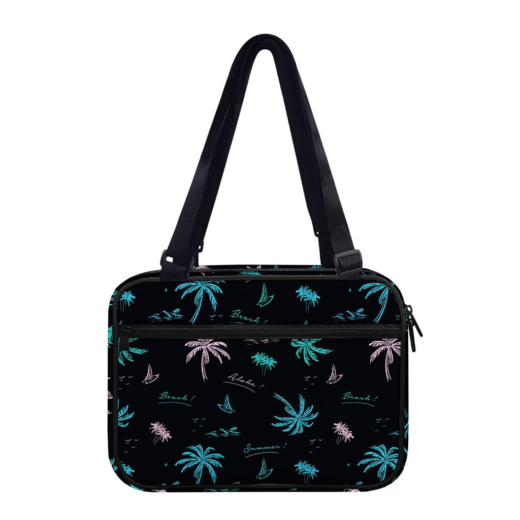 Palm Tree Summer Beach Pattern Print Double Strap Bible Bag