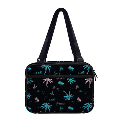 Palm Tree Summer Beach Pattern Print Double Strap Bible Bag
