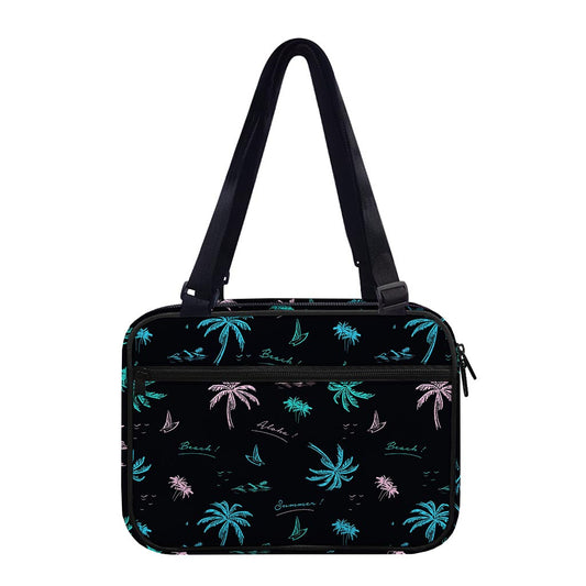 Palm Tree Summer Beach Pattern Print Double Strap Bible Bag