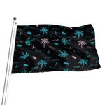 Palm Tree Summer Beach Pattern Print Flag