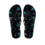 Palm Tree Summer Beach Pattern Print Flip Flops