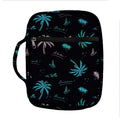 Palm Tree Summer Beach Pattern Print Front Pocket Bible Bag