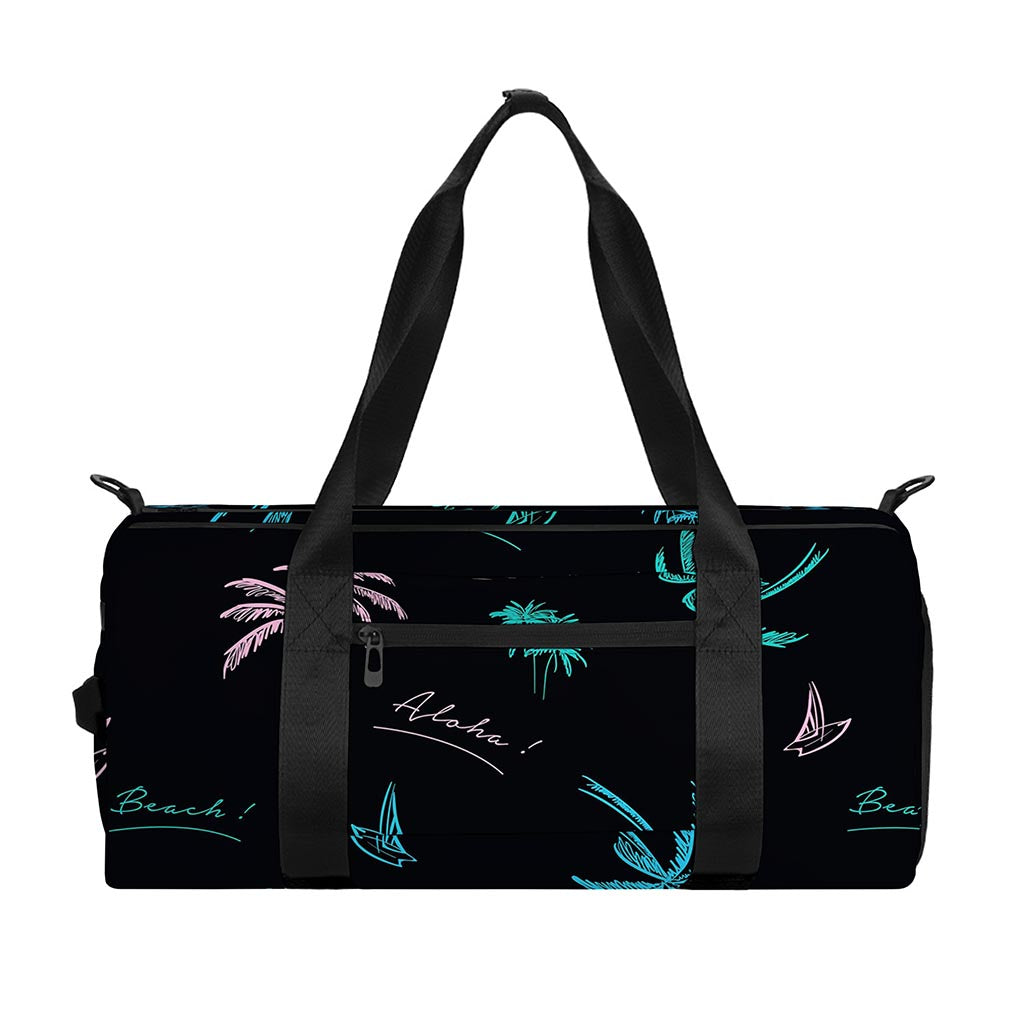 Palm Tree Summer Beach Pattern Print Gym Bag