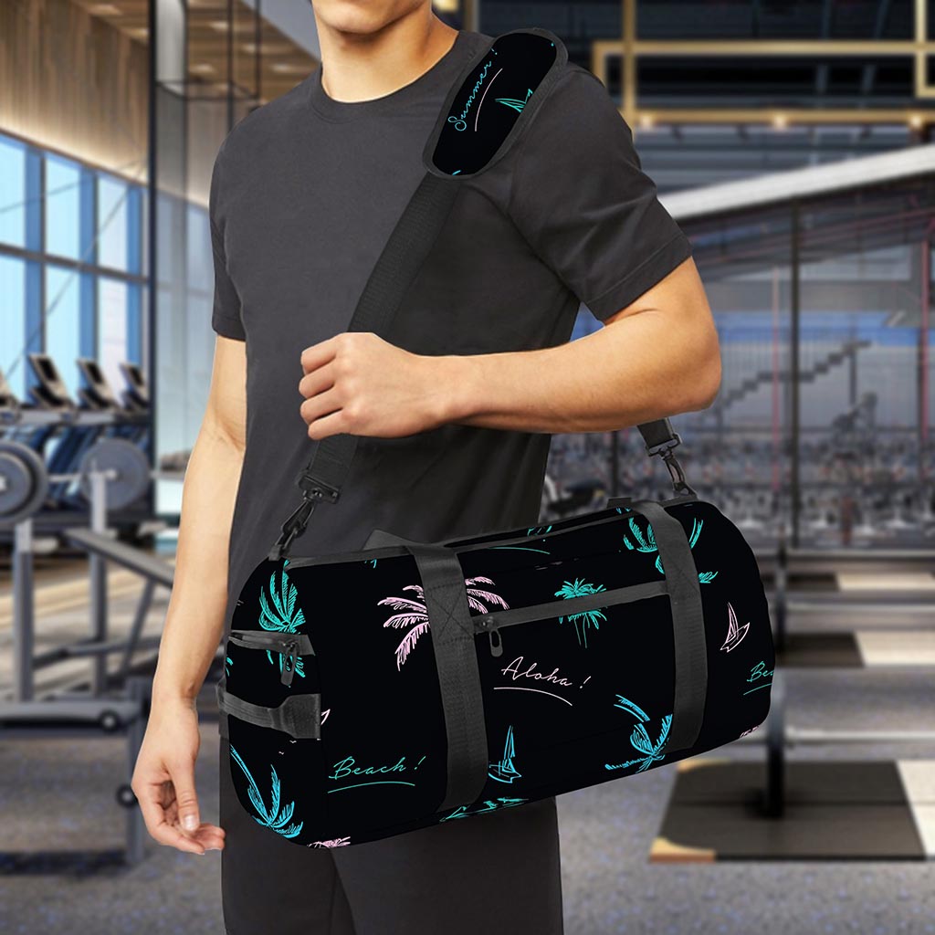 Palm Tree Summer Beach Pattern Print Gym Bag