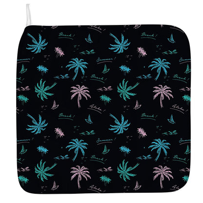 Palm Tree Summer Beach Pattern Print Hand Towel