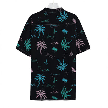 Palm Tree Summer Beach Pattern Print Hawaiian Shirt