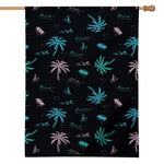 Palm Tree Summer Beach Pattern Print House Flag