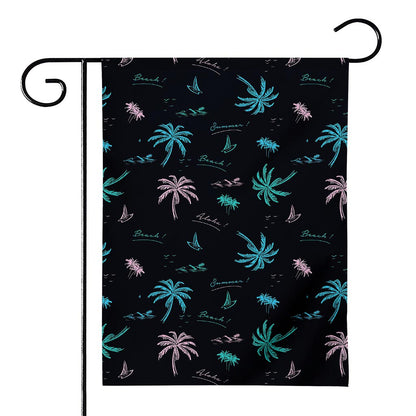 Palm Tree Summer Beach Pattern Print House Flag