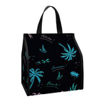 Palm Tree Summer Beach Pattern Print Insulated Lunch Tote