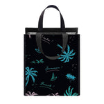 Palm Tree Summer Beach Pattern Print Insulated Lunch Tote