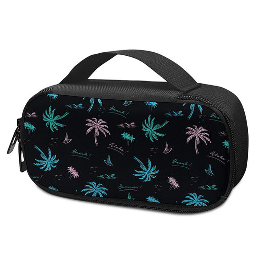 Palm Tree Summer Beach Pattern Print Insulin Cooler Travel Case