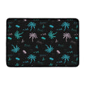 Palm Tree Summer Beach Pattern Print Kitchen Mat