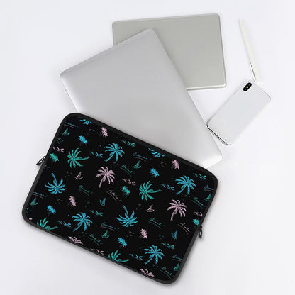 Palm Tree Summer Beach Pattern Print Laptop Sleeve