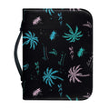 Palm Tree Summer Beach Pattern Print Leather Bible Cover