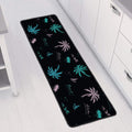 Palm Tree Summer Beach Pattern Print Long Kitchen Mat