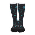 Palm Tree Summer Beach Pattern Print Long Socks