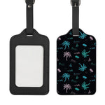 Palm Tree Summer Beach Pattern Print Luggage Tag