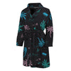 Palm Tree Summer Beach Pattern Print Men's Bathrobe