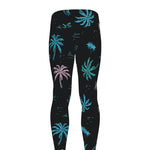 Palm Tree Summer Beach Pattern Print Men's leggings