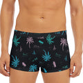 Palm Tree Summer Beach Pattern Print Men's Short Boxer Briefs