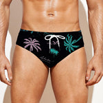 Palm Tree Summer Beach Pattern Print Men's Swim Briefs