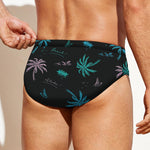 Palm Tree Summer Beach Pattern Print Men's Swim Briefs