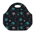 Palm Tree Summer Beach Pattern Print Neoprene Lunch Bag