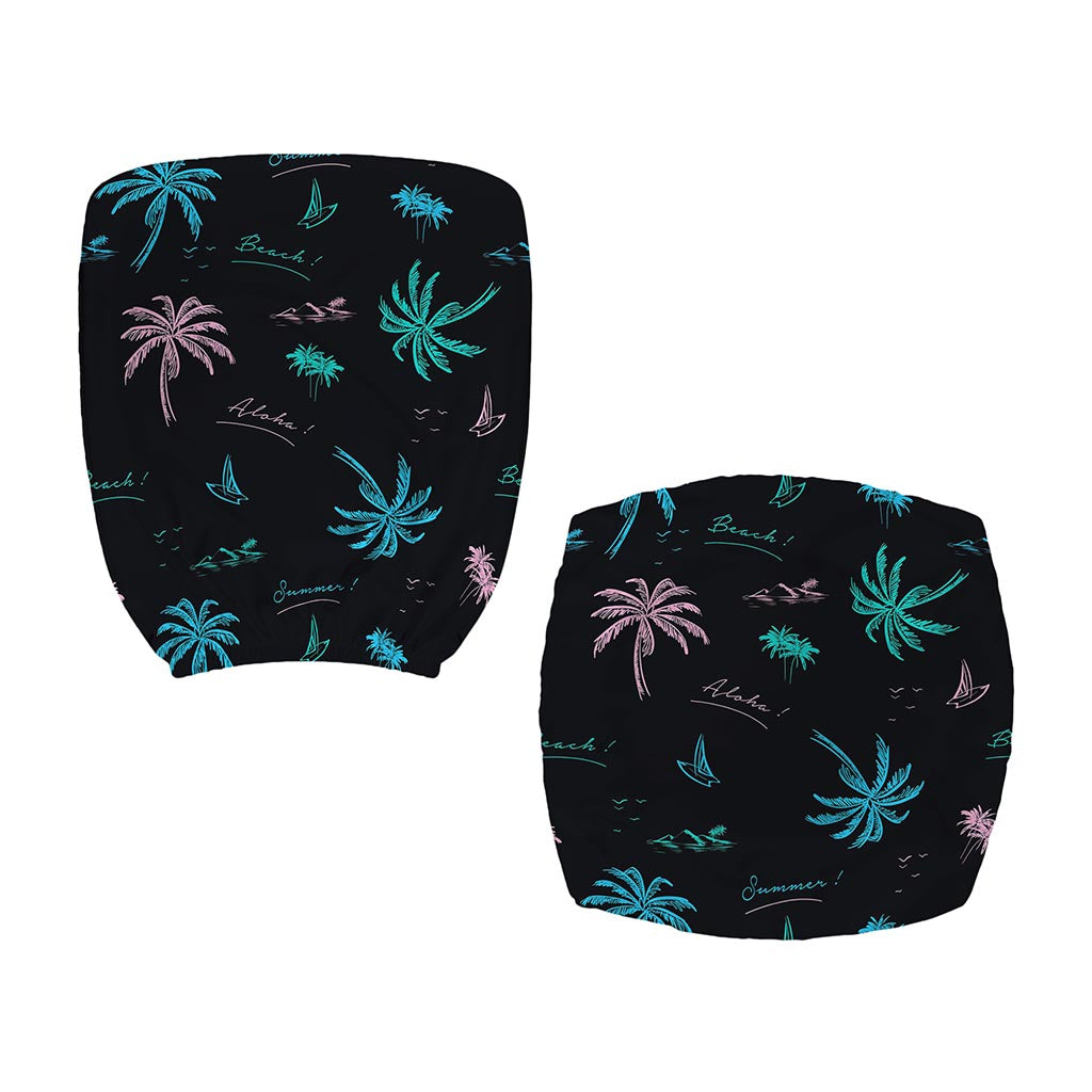 Palm Tree Summer Beach Pattern Print Office Chair Cover