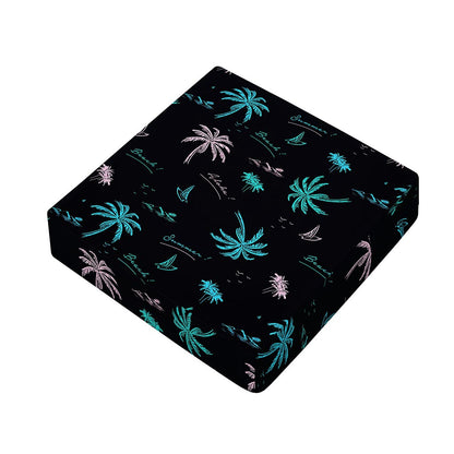 Palm Tree Summer Beach Pattern Print Outdoor Seat Cushion Cover