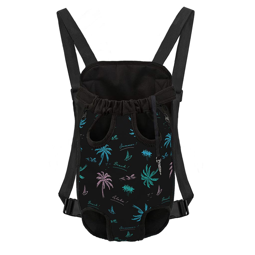 Palm Tree Summer Beach Pattern Print Pet Carrier Backpack