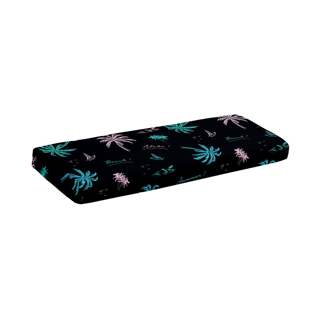 Palm Tree Summer Beach Pattern Print Piano Keyboard Cover