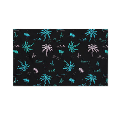 Palm Tree Summer Beach Pattern Print Polyester Flag