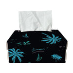 Palm Tree Summer Beach Pattern Print Rectangle Tissue Box Cover