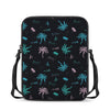 Palm Tree Summer Beach Pattern Print Rectangular Crossbody Bag