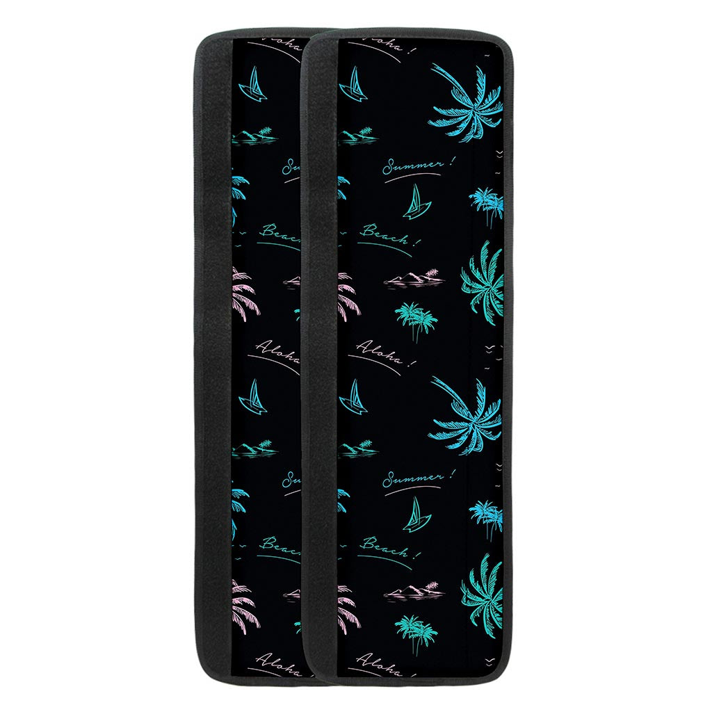 Palm Tree Summer Beach Pattern Print Refrigerator Handle Covers