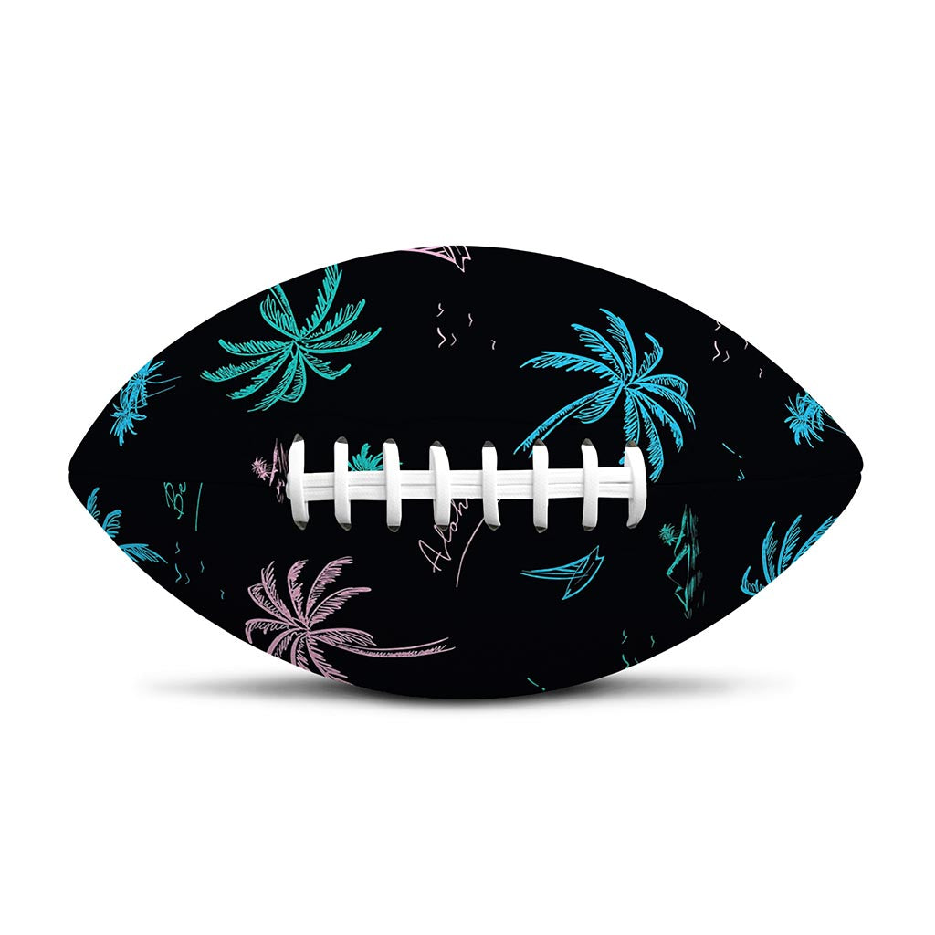 Palm Tree Summer Beach Pattern Print Rugby Ball