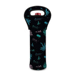 Palm Tree Summer Beach Pattern Print Single Neoprene Wine Tote