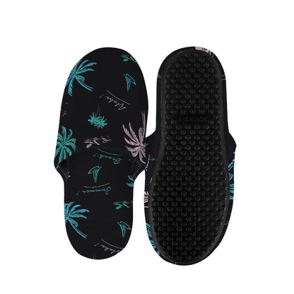 Palm Tree Summer Beach Pattern Print Slippers