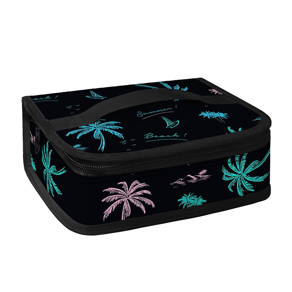 Palm Tree Summer Beach Pattern Print Small Lunch Bag