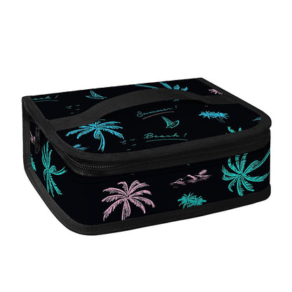 Palm Tree Summer Beach Pattern Print Small Lunch Bag