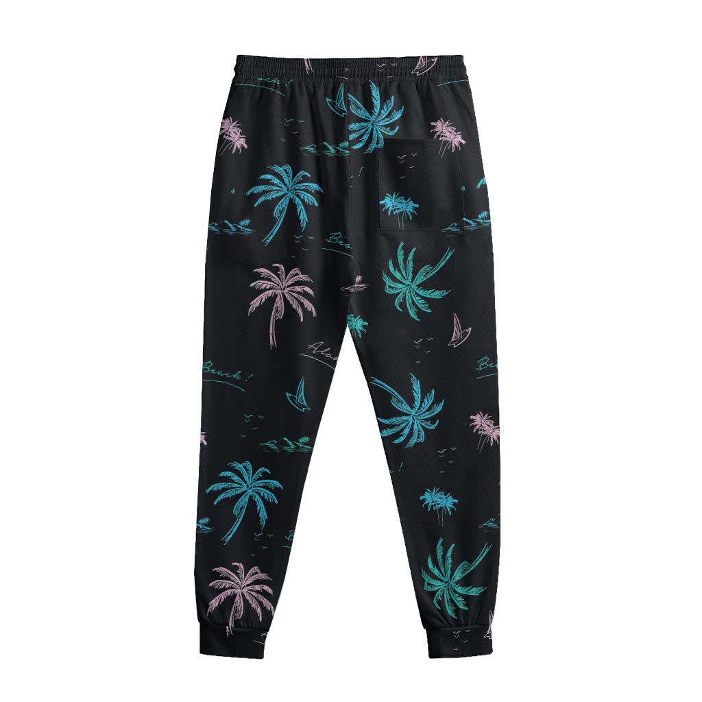 Palm Tree Summer Beach Pattern Print Sweatpants