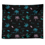 Palm Tree Summer Beach Pattern Print Tapestry