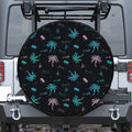 Palm Tree Summer Beach Pattern Print Tire Cover