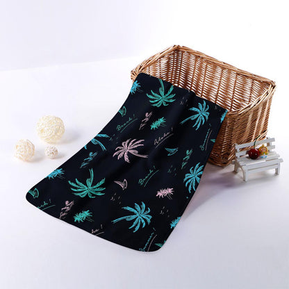 Palm Tree Summer Beach Pattern Print Towel
