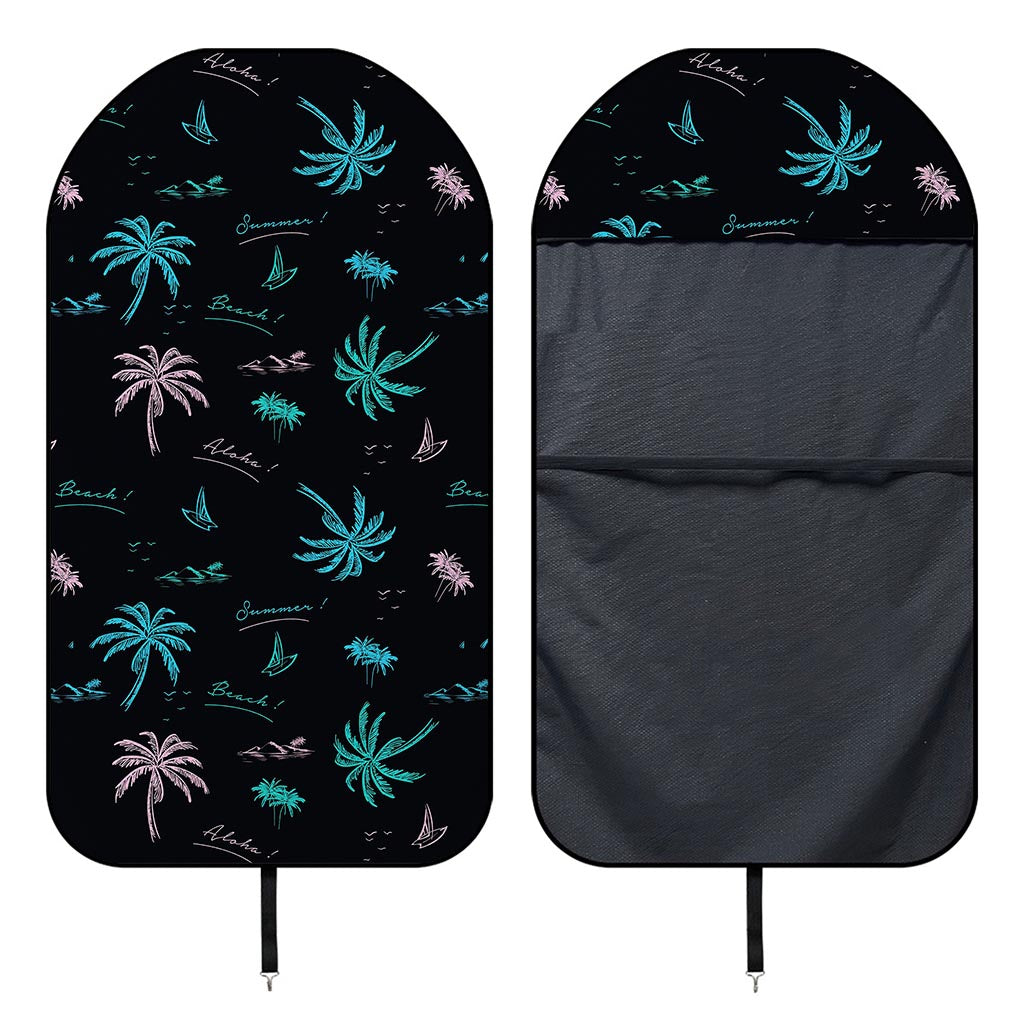 Palm Tree Summer Beach Pattern Print Waterproof Car Seat Cover