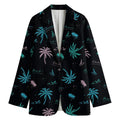 Palm Tree Summer Beach Pattern Print Women's Blazer